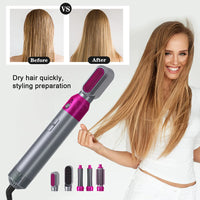 Hair Blow Dryer,5 in 1 Hair Dryer Brush,Airwrap Styler Hot Air Brush Detachable Brush Kit Negative Ion Straightener Hair Curler Hot Air Wrap Comb Brush