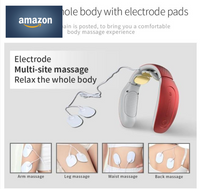New Electric Pulse Back and Neck Massager Far Infrared Heating Patch Cervical Pain Relief Tool Health Care Relaxation