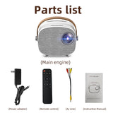 Video Projector Build In Battery Full HD 1080P Display Home Theater Video Movie Projector