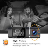 Infinity Front and Inside Dual Car Dash Cam Full HD 1080P Video Recorder Parking Monitor 24 hours